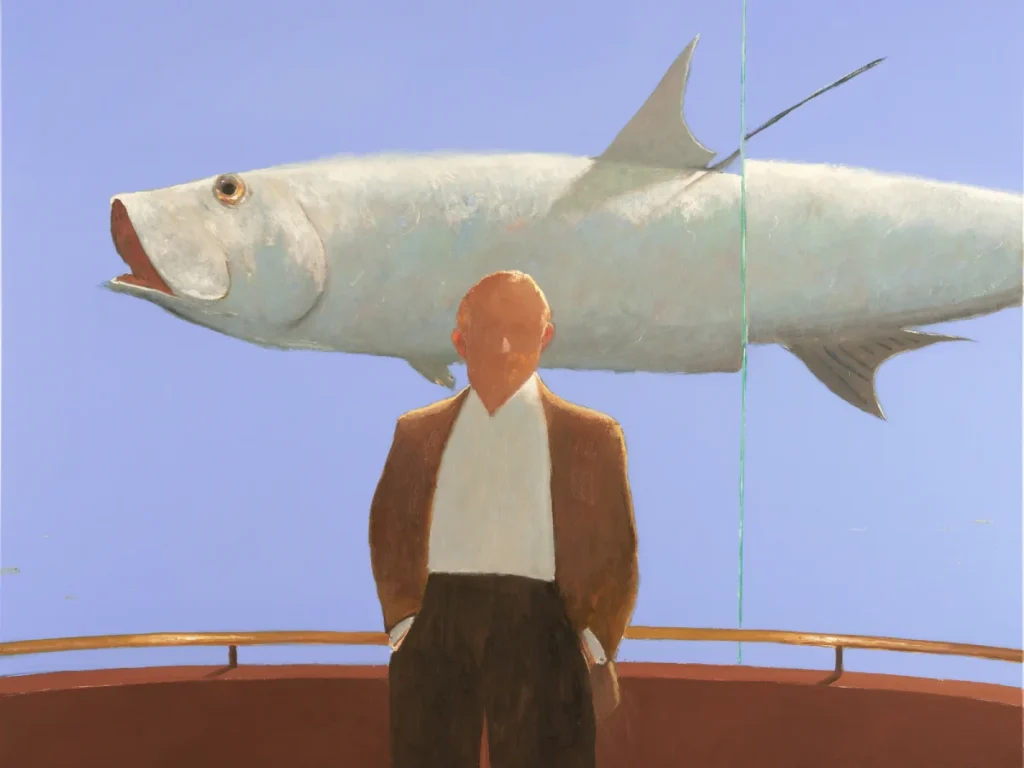 Un holandés en las Bahamas (2023), Julio Larraz | Yaco Art Gallery